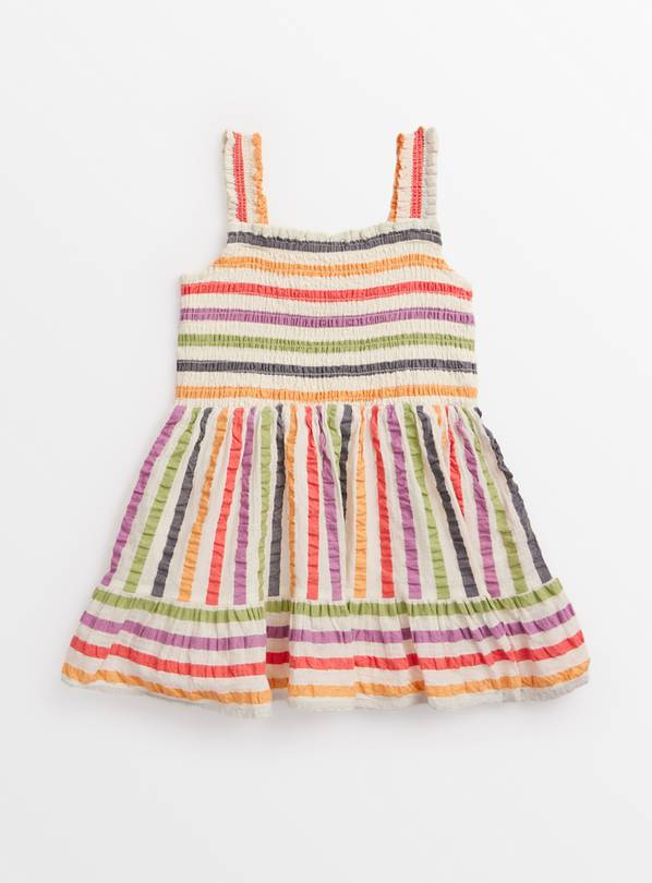 Stripe Woven Strappy Dress 1-2 years